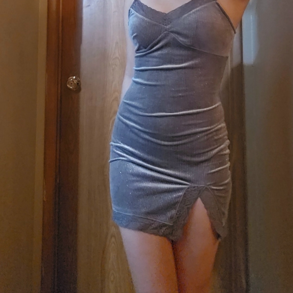 Grey Mini Dress
